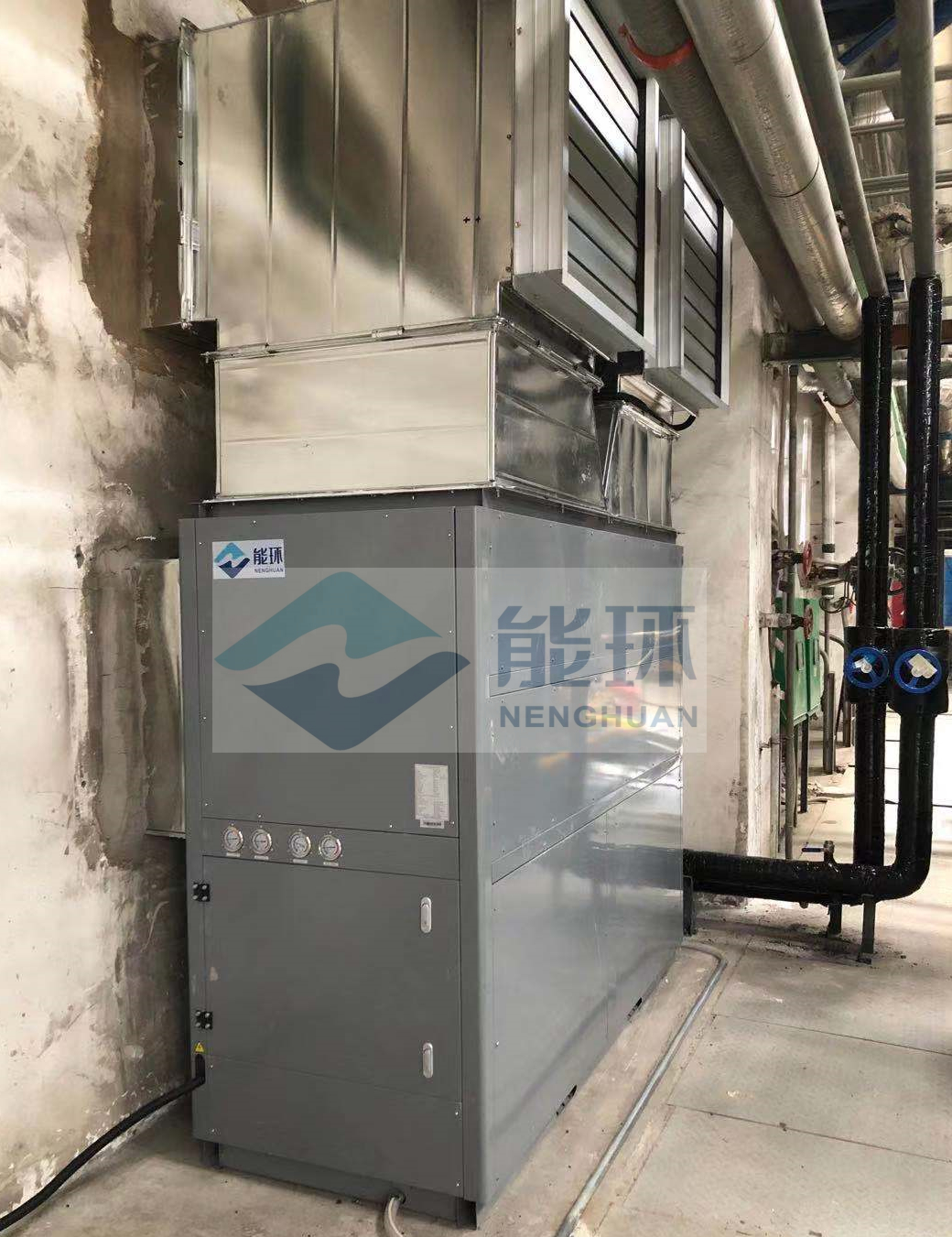 (專用水源機組)河南晉煤煤化工風機系統8臺變頻器水源機組項目